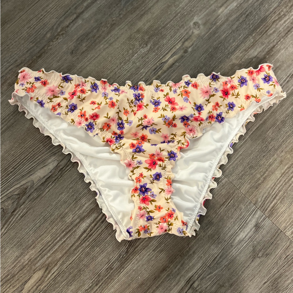Shade & Shore Pink and Purple Bikini Bottoms